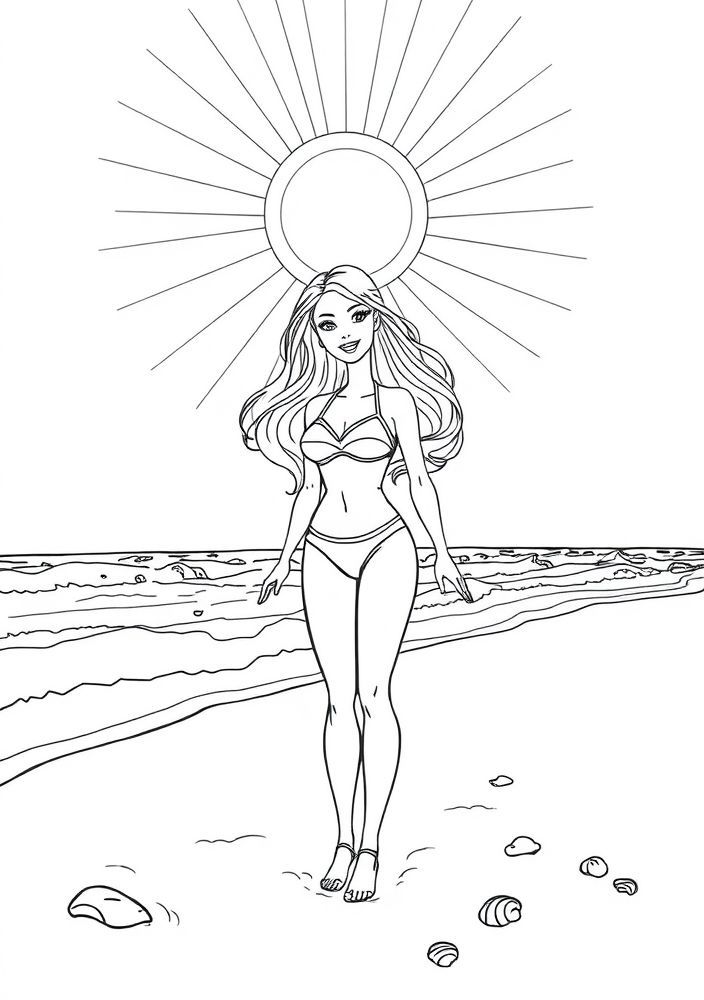 Desenhos da Barbie Para Colorir e Imprimir