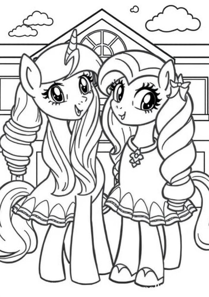 Desenho da Equestria Girls para colorir