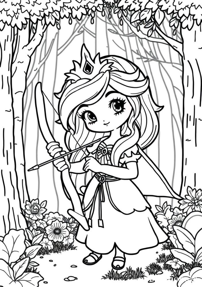 Desenho da Princesa Mérida para colorir