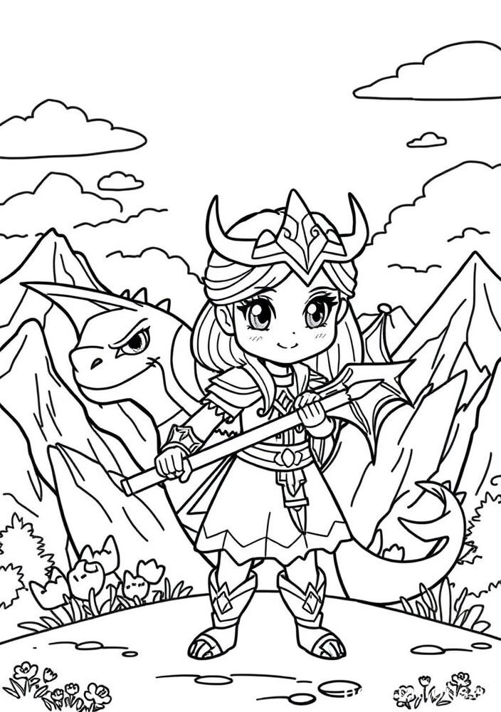 Desenho da Princesa Mulan para colorir