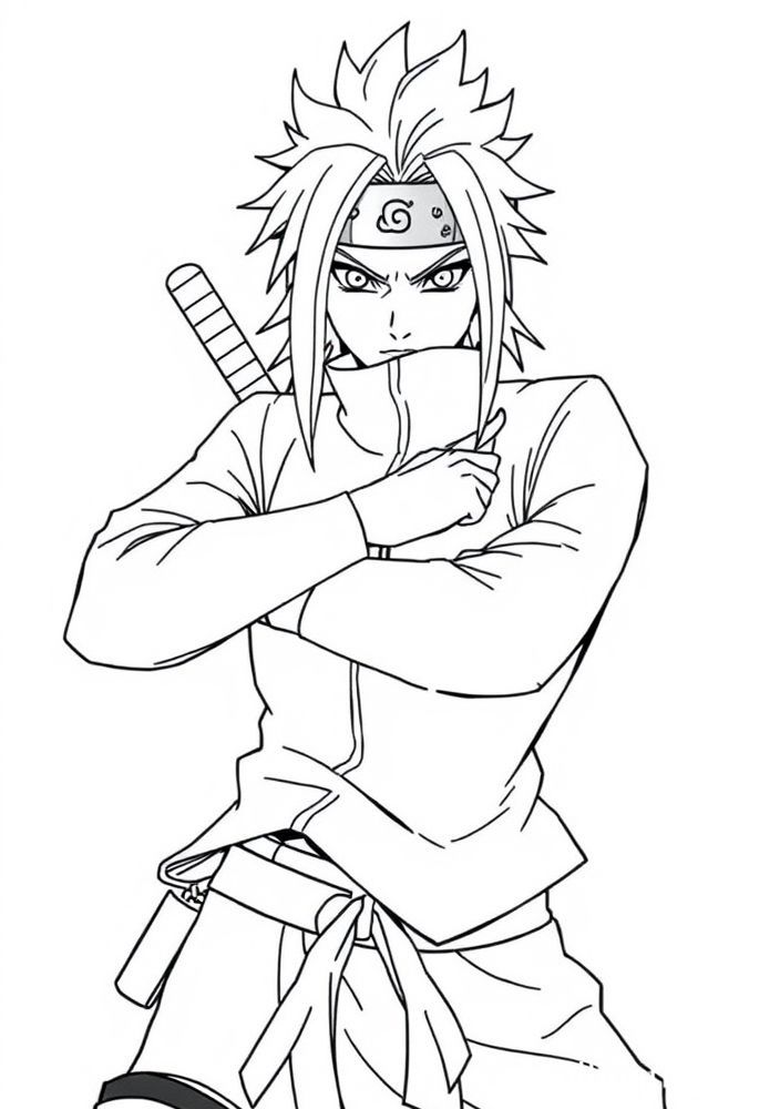 Desenho da Tsunade para colorir