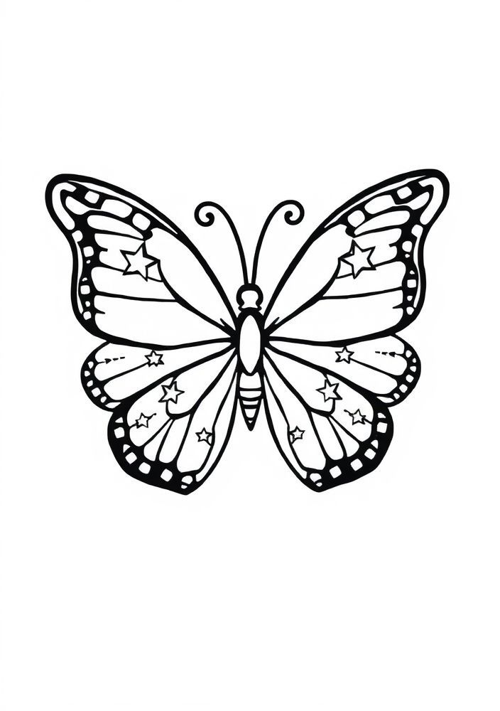 Desenhos de Borboleta Para Colorir e Imprimir