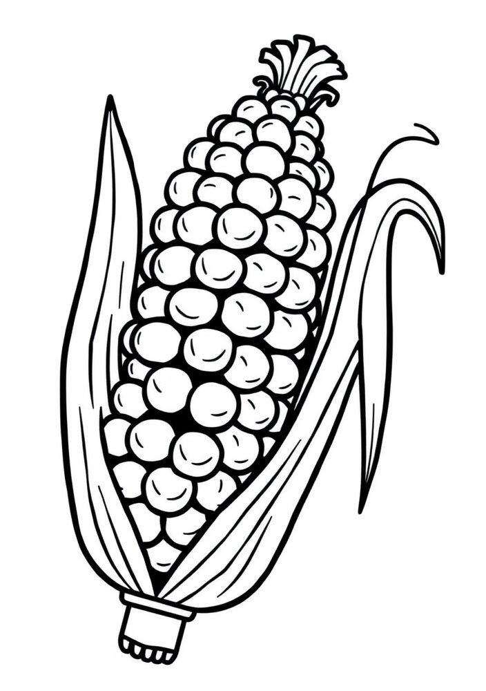 Desenho de Cabelinho de Milho para colorir