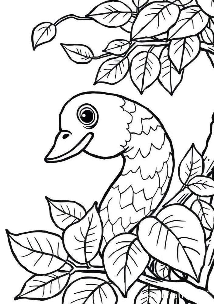 Desenho de Caju com Folhas para colorir