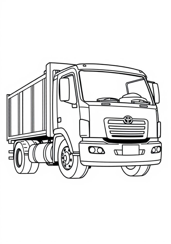 Desenho de Caminhão de Carga para colorir