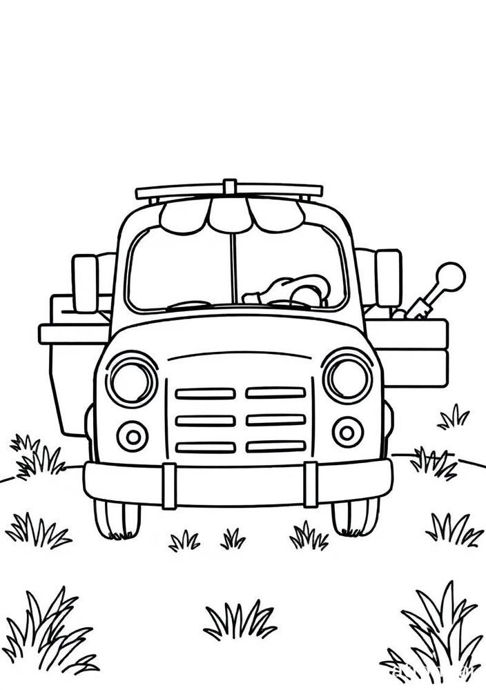 Desenho de Caminhão de Picnic para colorir