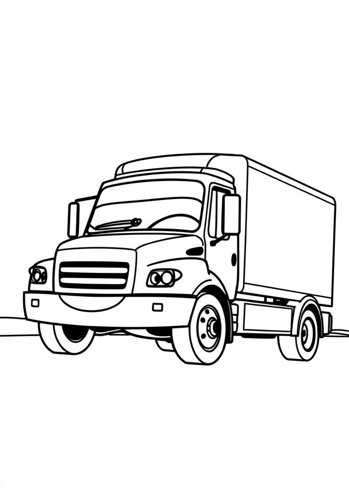 Desenho de Carro de Entregas de 'Carros' para colorir