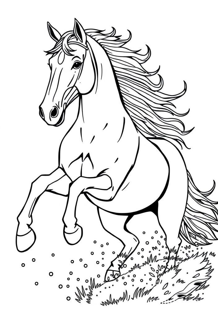 Desenho de Cavalo para colorir