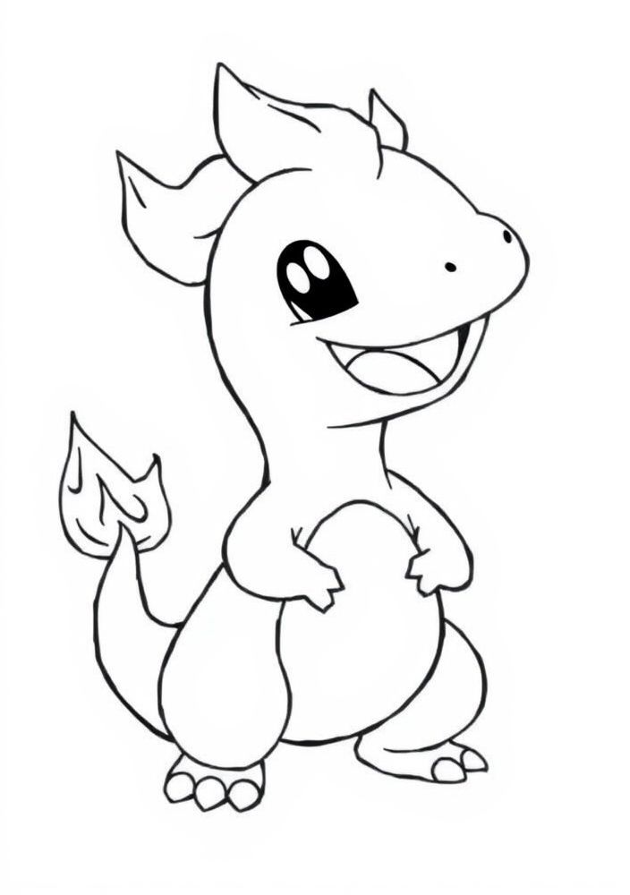 Desenho de Charmander para colorir
