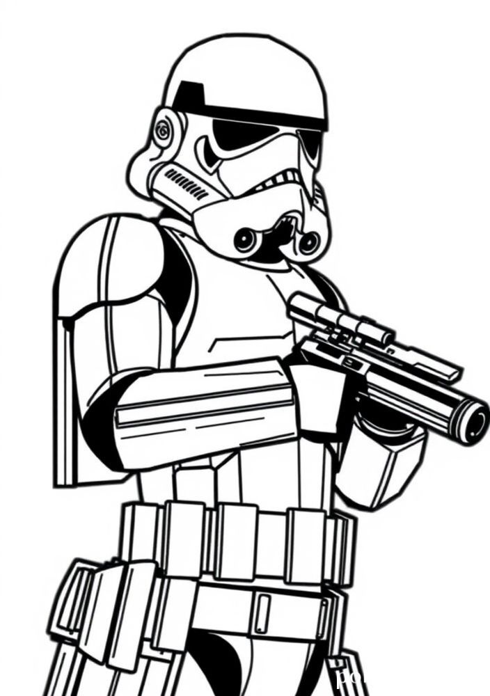 Desenho de Clone Trooper para colorir