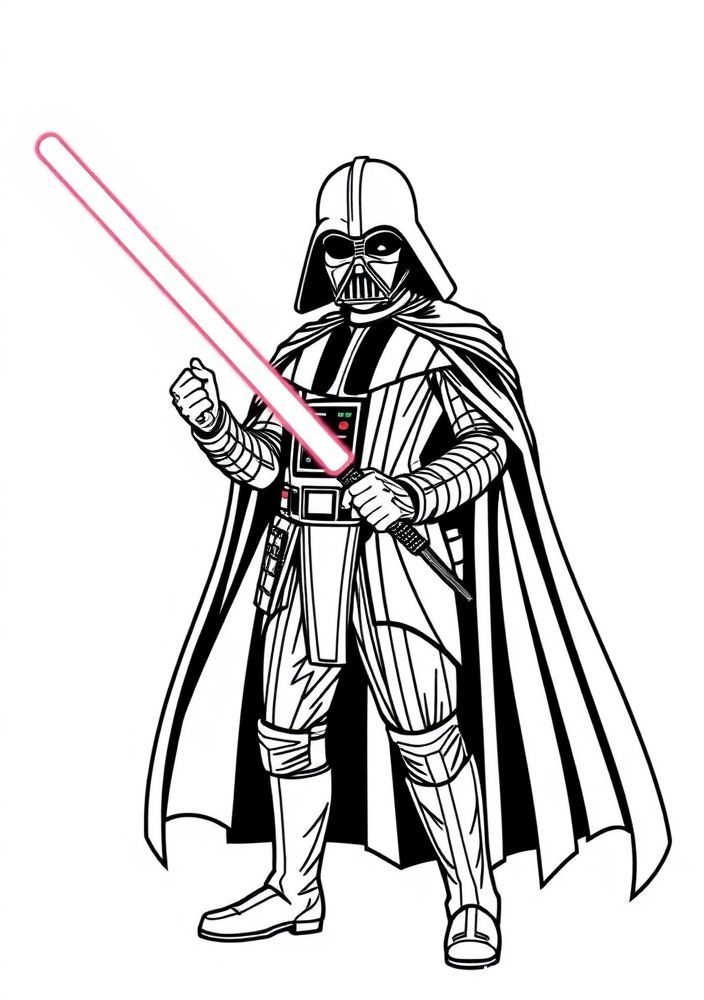 Desenho de Darth Vader para colorir