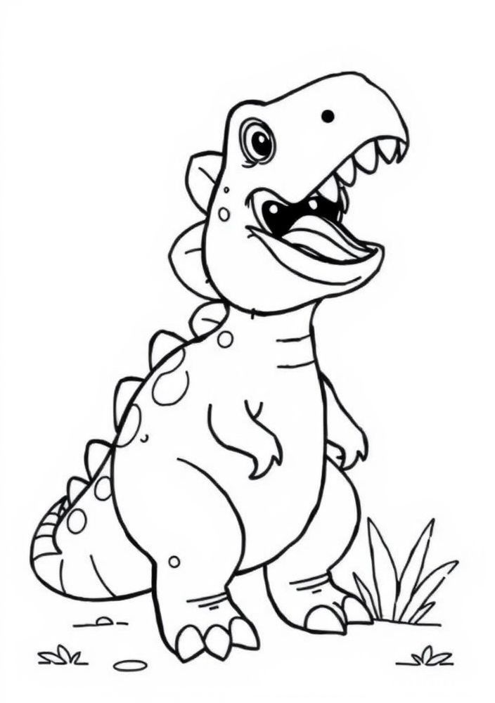 Desenho de Dinossauro para Colorir