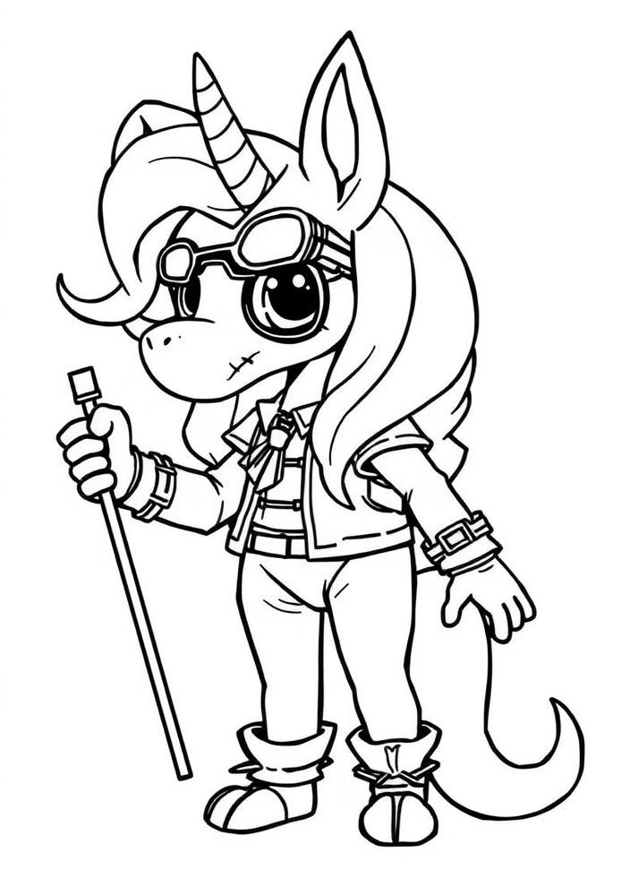 Desenho de Disfarce de Raridade para colorir