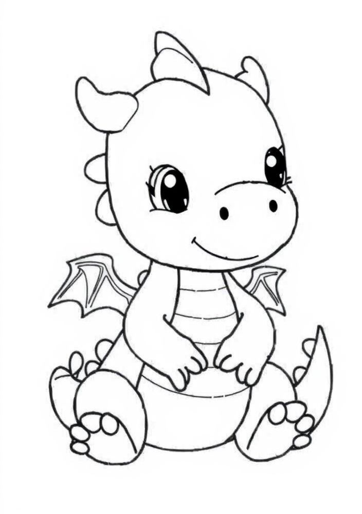 Desenho de Dragão para colorir