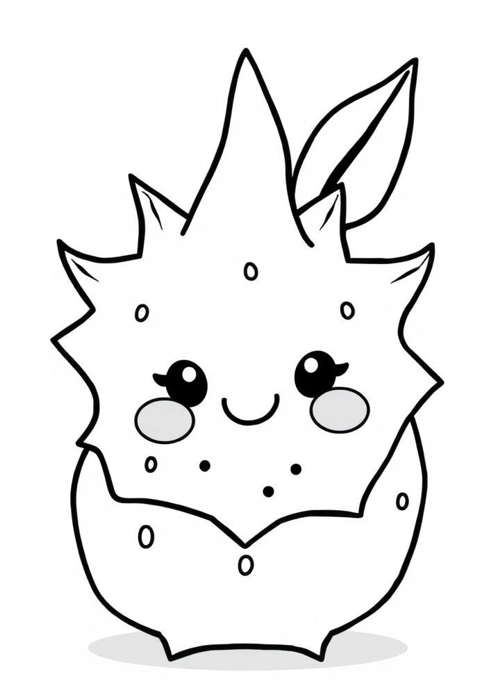 Desenho de Fruta da Vitória para colorir