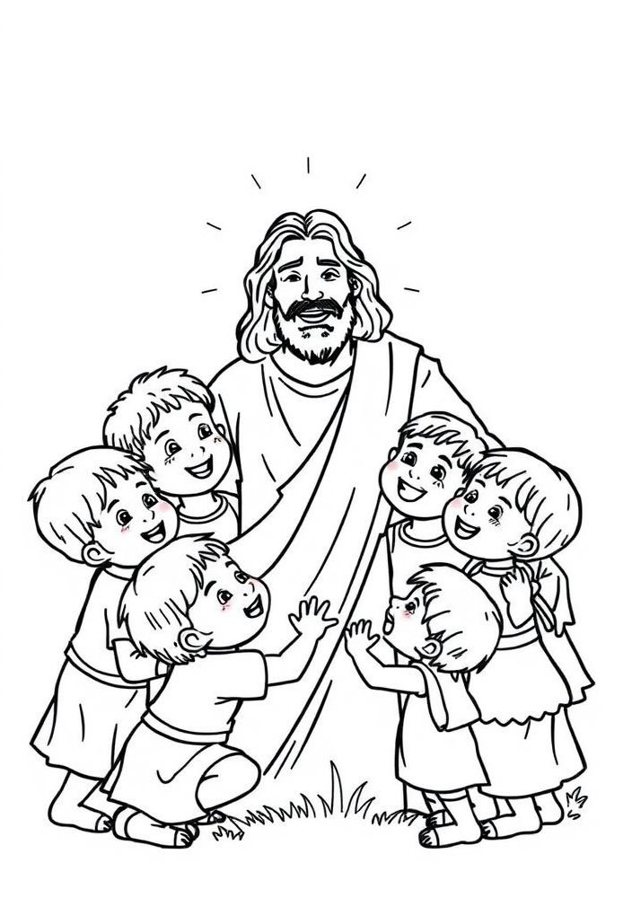 Desenhos de Jesus Para Colorir e Imprimir
