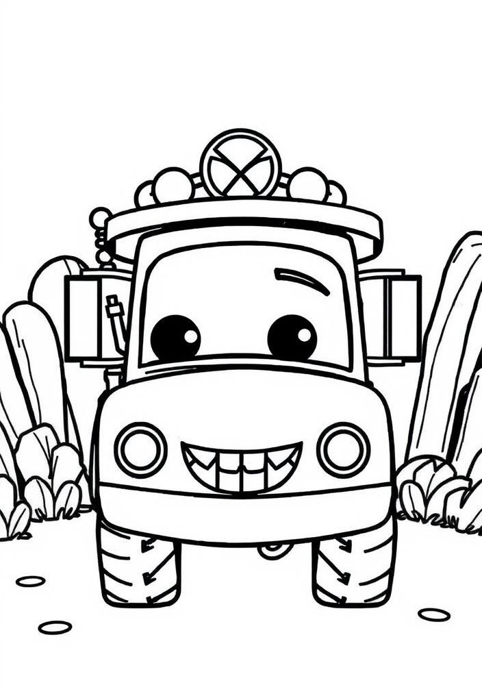 Desenho de Mate, o Caminhão da Reboque para colorir