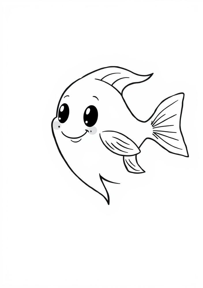 Desenho de Peixe-Fantasma para colorir