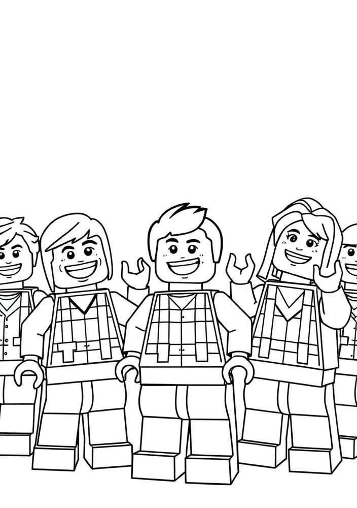 Desenhos de LEGO Para Colorir e Imprimir