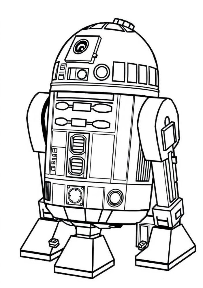 Desenho de R2-D2 para colorir
