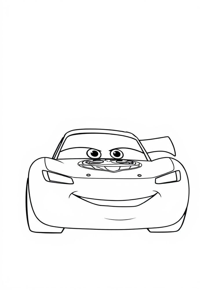 Desenho de Relâmpago McQueen para colorir