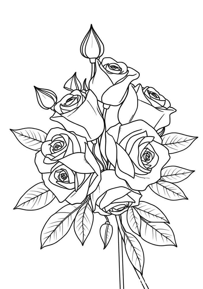 Desenhos de Flores Para Colorir e Imprimir