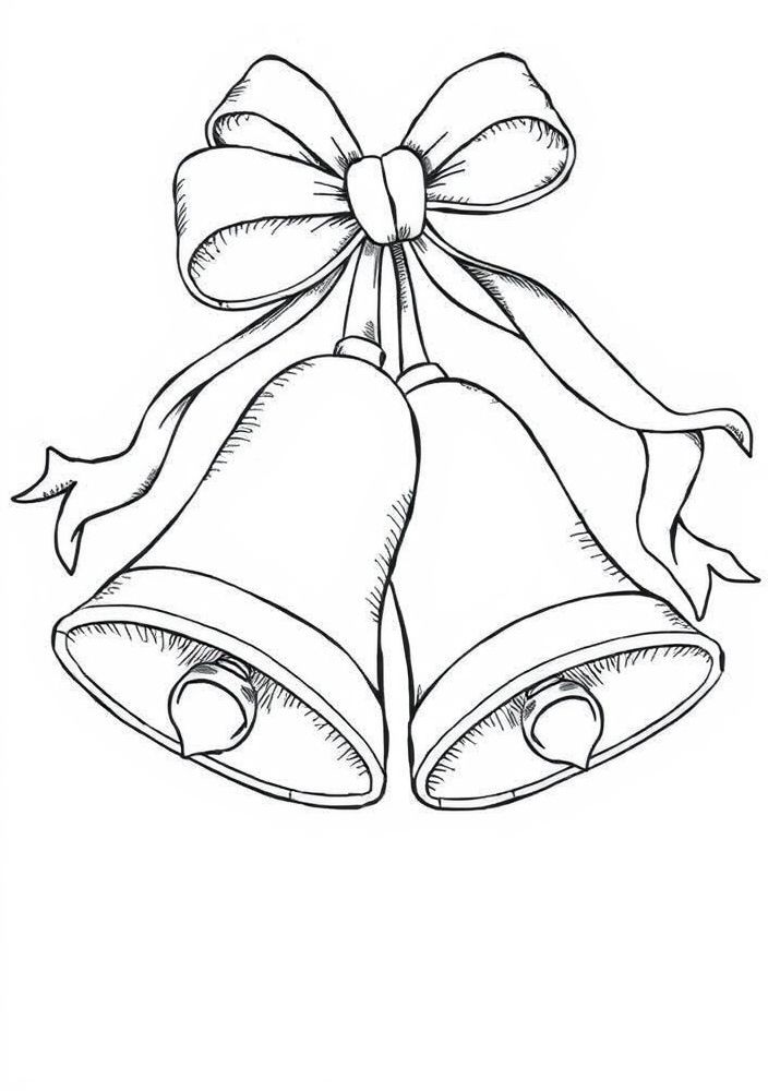 Desenho de Sinos de Natal para Colorir