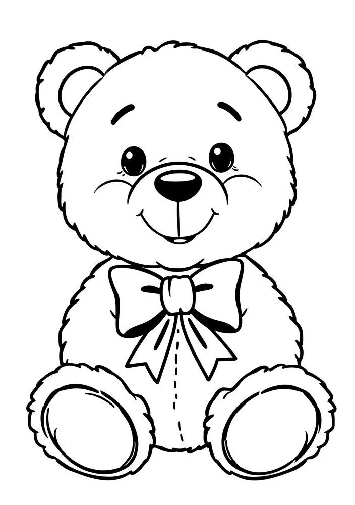 Desenho de Urso de Pelúcia para colorir