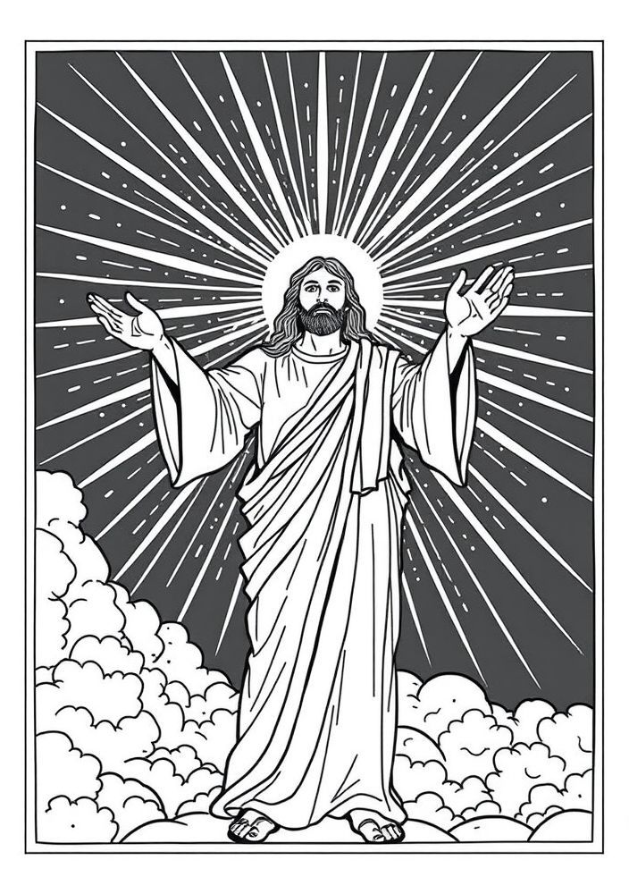 Desenho de a Luz do Mundo para colorir