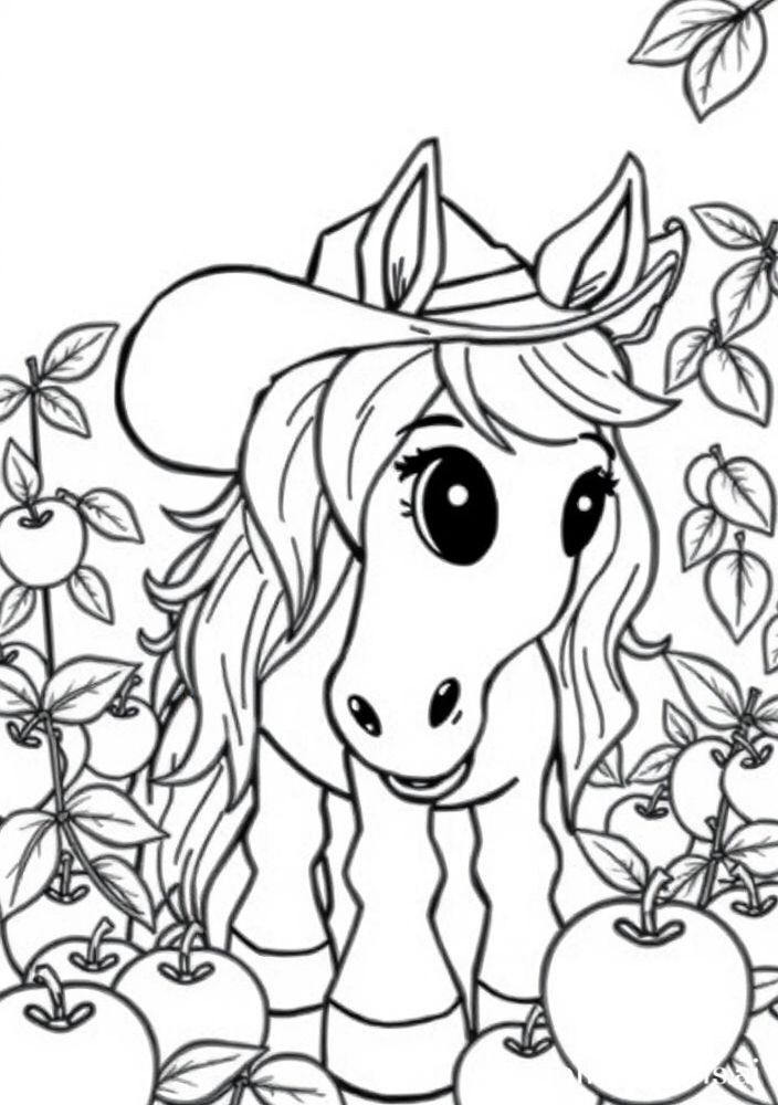 Desenho do Applejack para colorir
