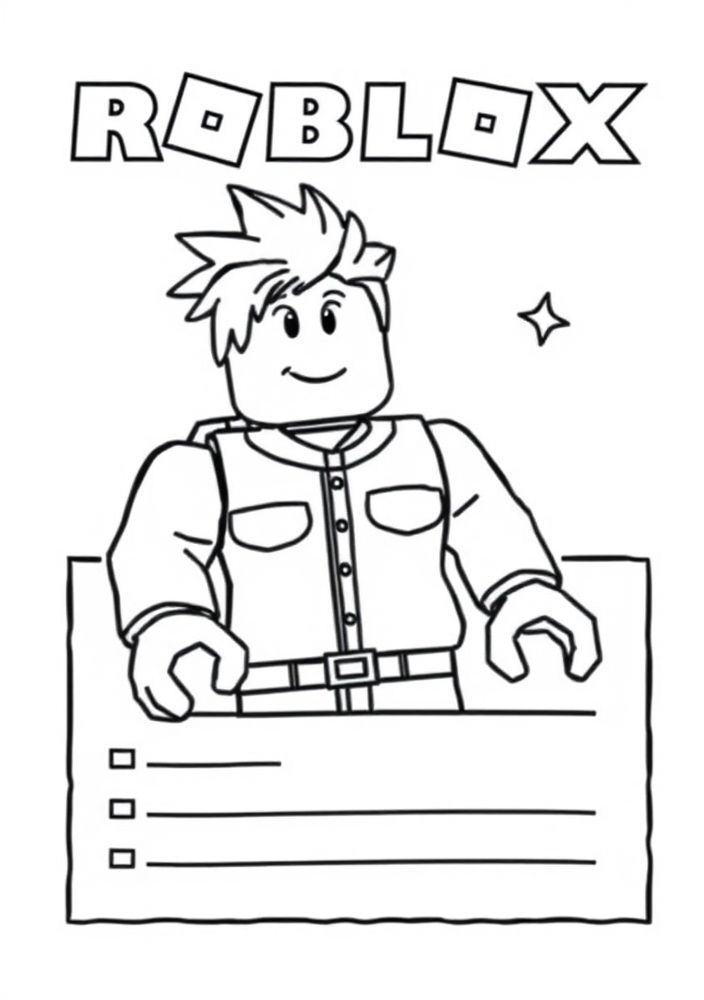 Desenhos Roblox Para Colorir e Imprimir