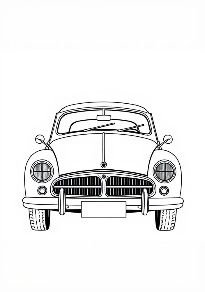 Desenho do Beatles Carro para colorir