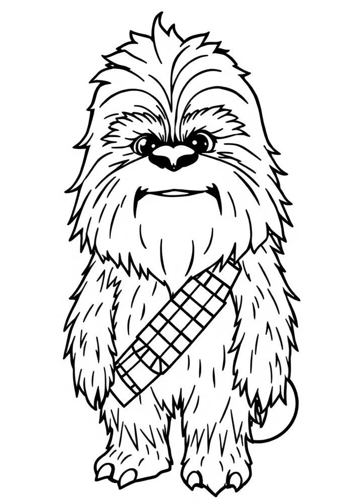 Desenho do Chewbacca para colorir