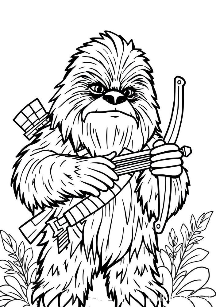 Desenho do Chewbacca para colorir
