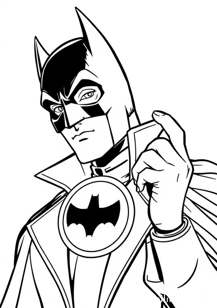 Desenho do Comissário Gordon para colorir