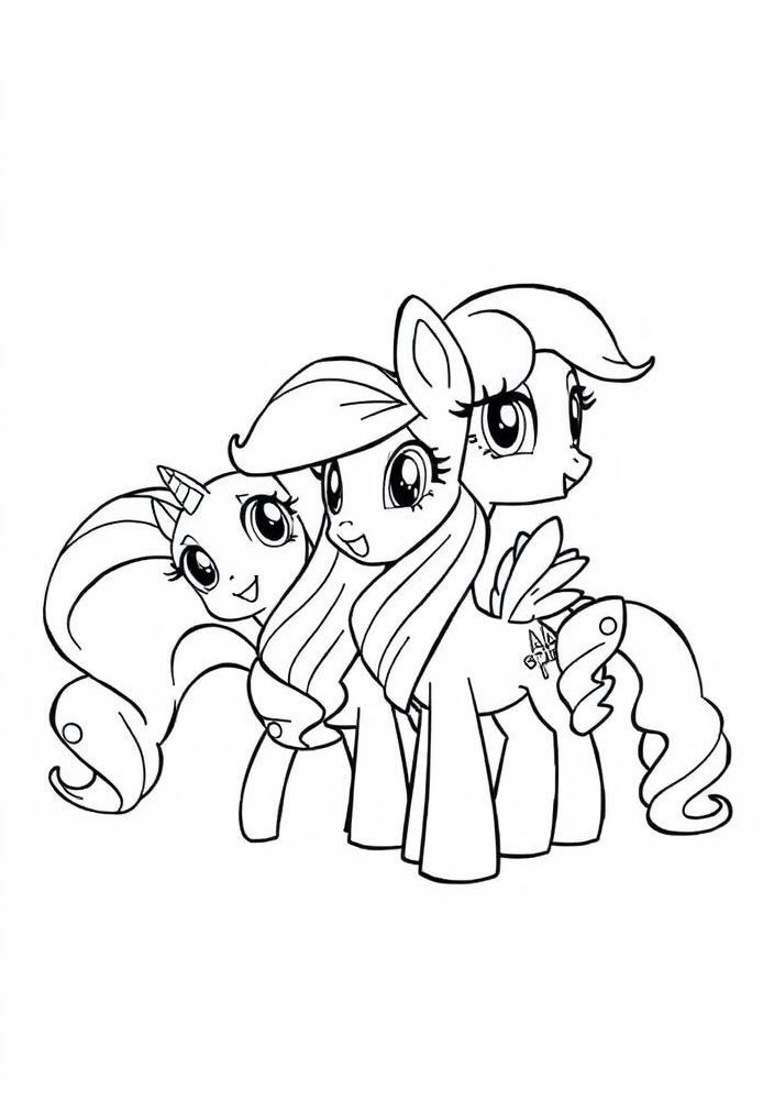 Desenho do Cutie Mark Crusaders para colorir