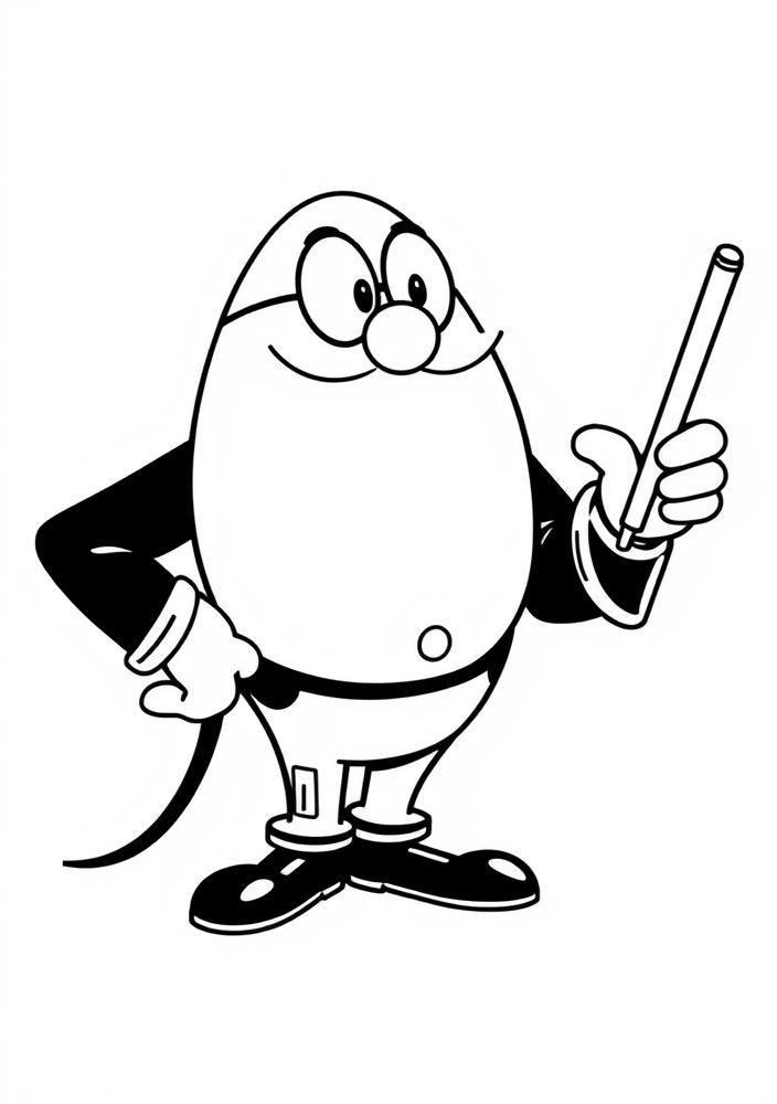 Desenho do Dr. Eggman tramando seus planos para colorir