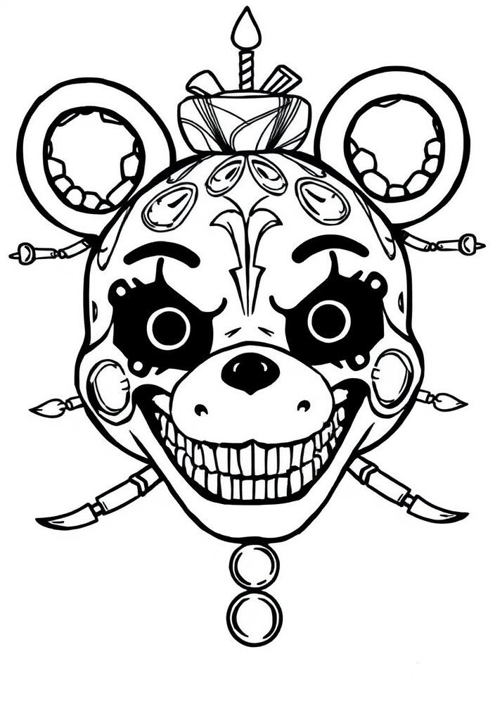 Desenho do Ennard para colorir