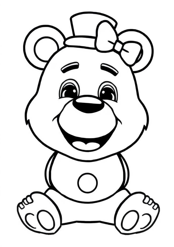 Desenho do Funtime Freddy para colorir