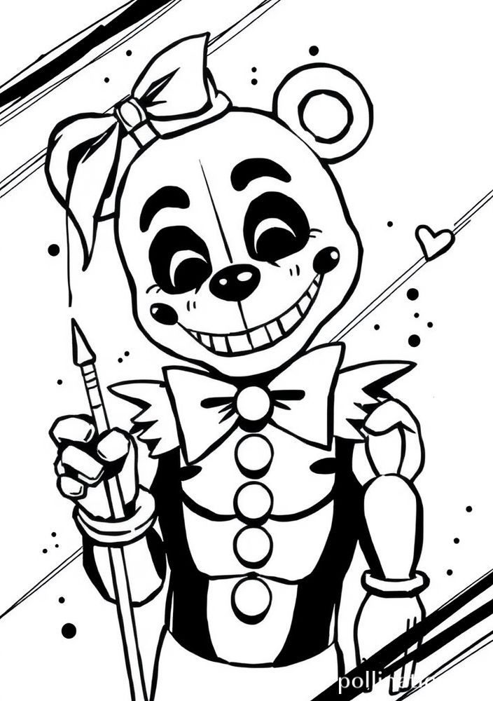Desenho do Marionette em estilo arte de rua para colorir