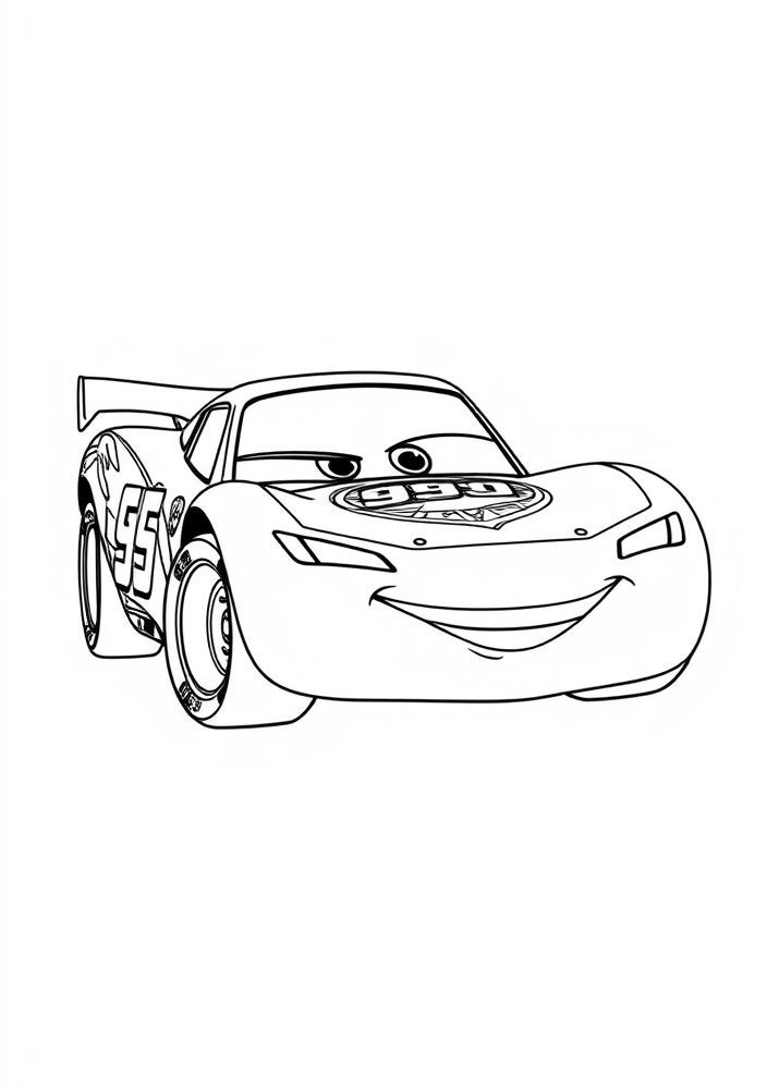 Desenhos do McQueen Para Colorir e Imprimir