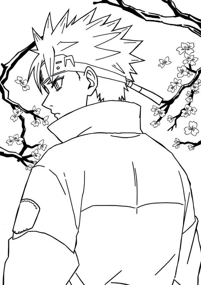 Desenho do Shikamaru Nara para colorir