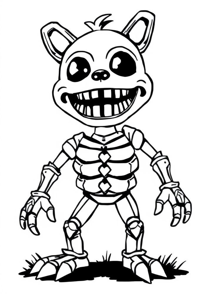 Desenho do Springtrap para colorir
