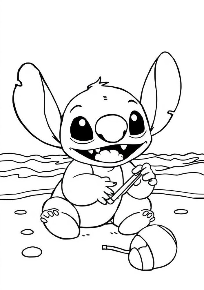 Desenhos do Stitch Para Colorir e Imprimir