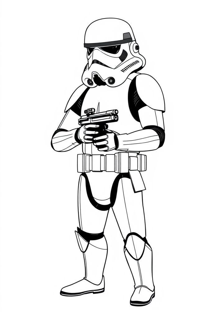 Desenho do Stormtrooper para colorir