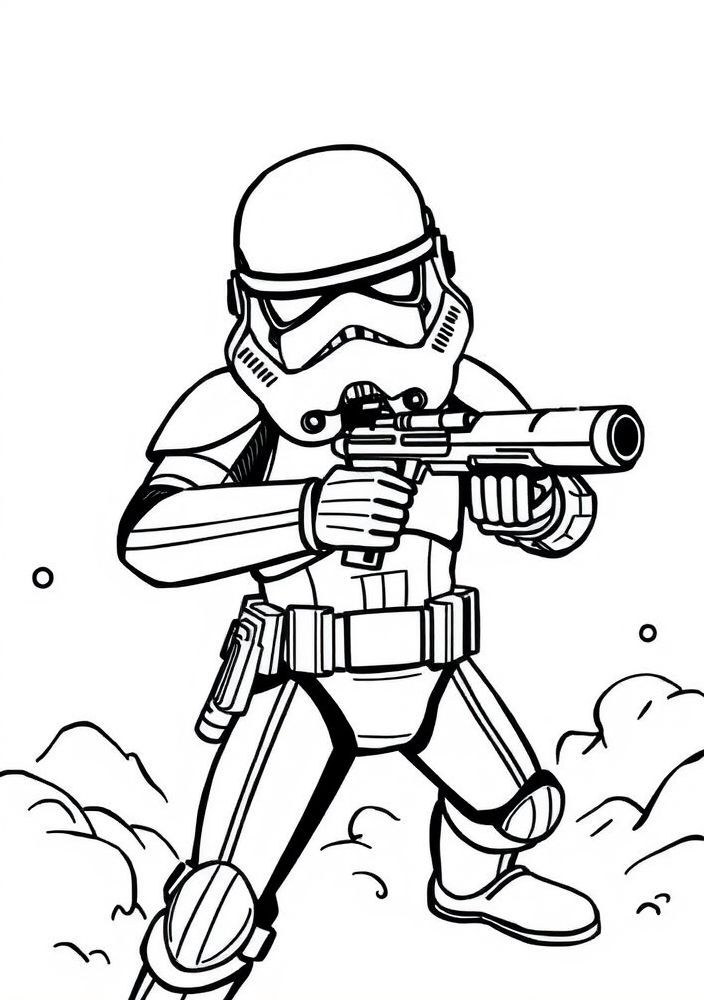 Desenho do Stormtrooper para colorir