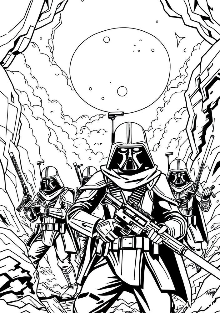 Desenho do lado da Rebelião para colorir