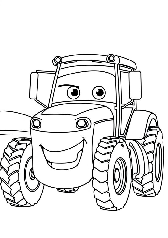 Desenho do trator de Carros