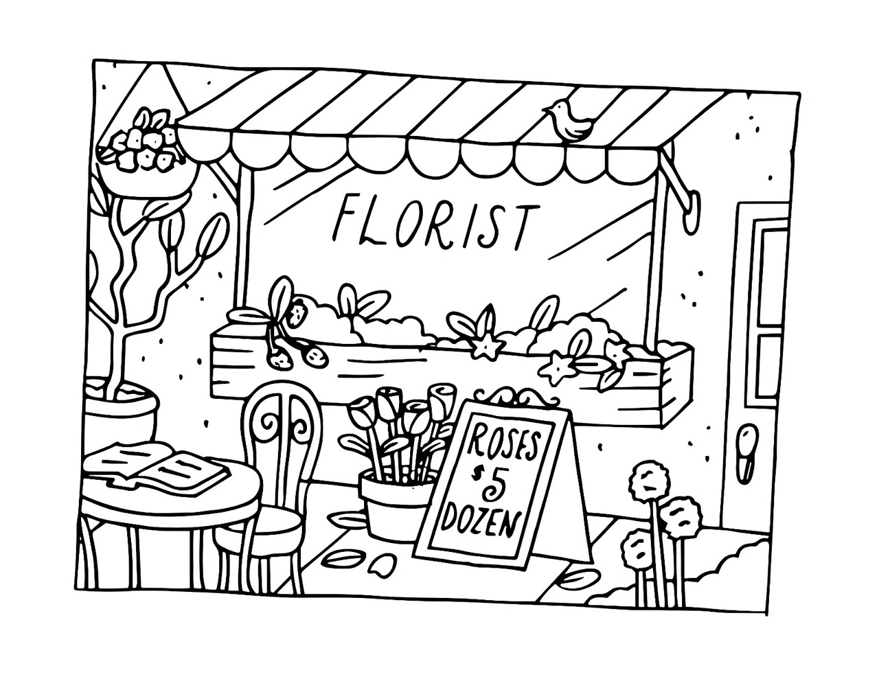 Bobbie Goods com uma floricultura cheia de flores e plantas diversas