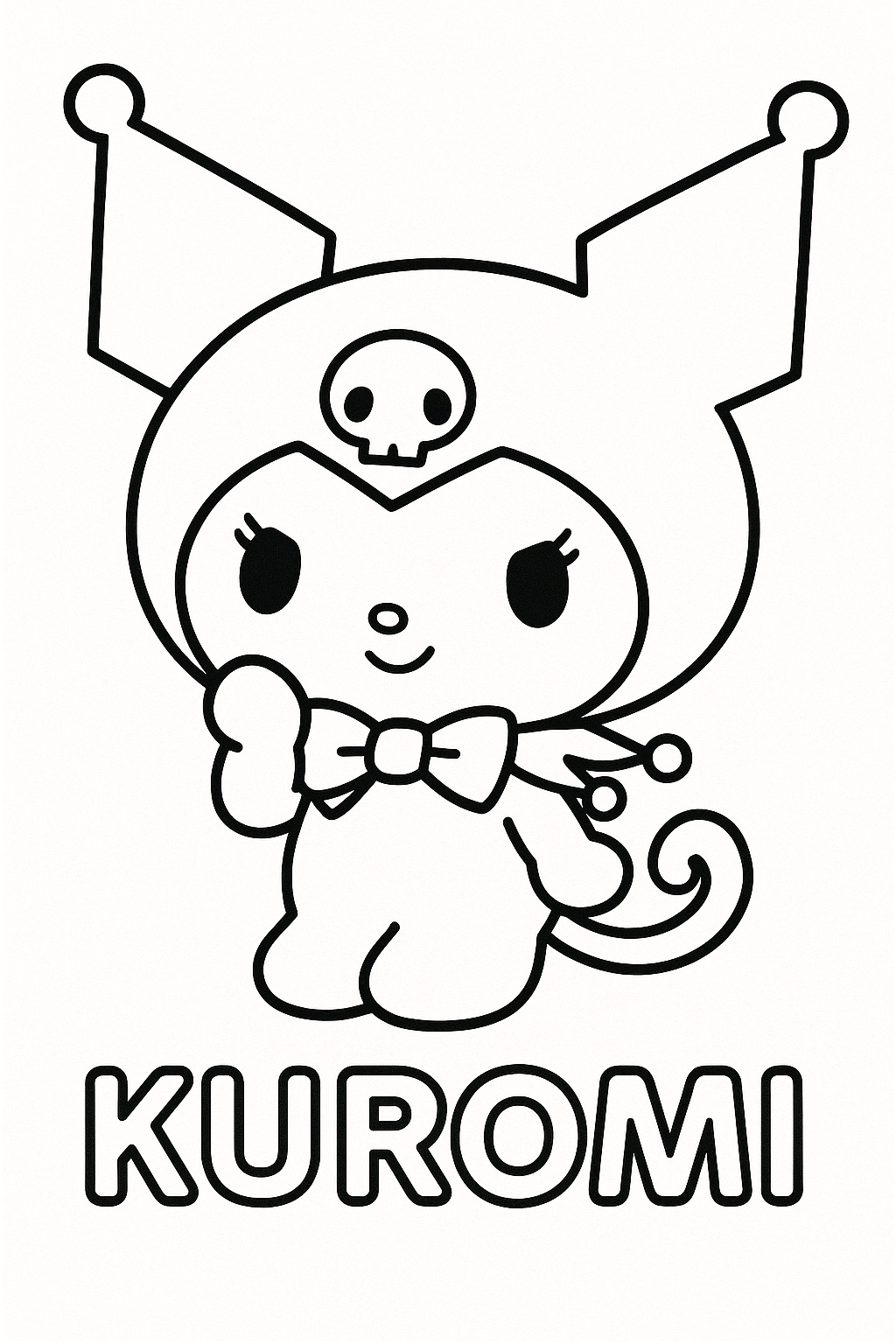 Desenhos da Kuromi para Colorir e Imprimir